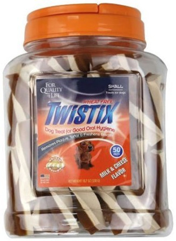 twistix Twistix Milk & Cheese Canister Small 50 Sticks Milk, Cheese Dog Treat(50 g)