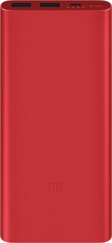 Mi 10000 mAh Power Bank (PLM09ZM, 2i)(Red, Lithium Polymer)