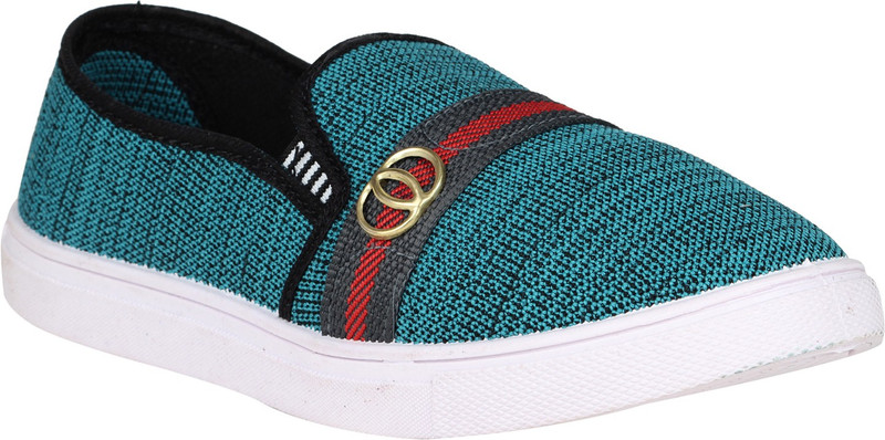 snow pick Slip On Sneakers For Men(Green)