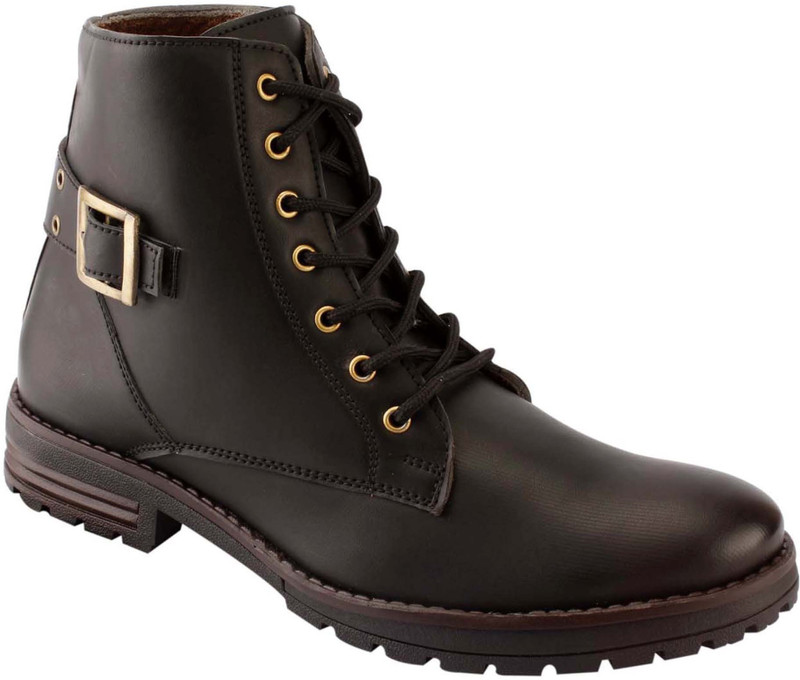 sketch sole SS100- stylish long boot(Black) Boots For Men(Black)