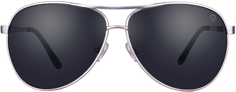 TOM MARTIN Aviator Sunglasses(Black)