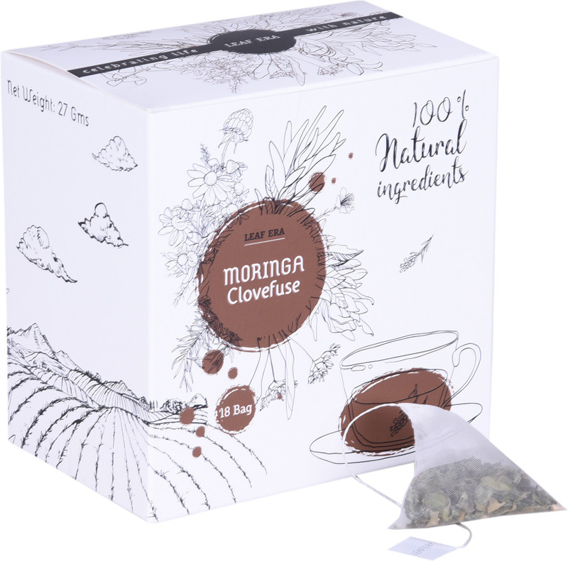 leaf era Moringa Clovefuse Cloves Herbal Tea Box(27 g)