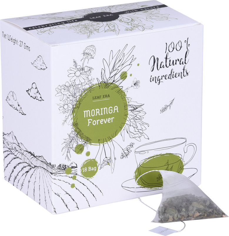 leaf era Moringa Forever Herbal Tea Box(27 g)