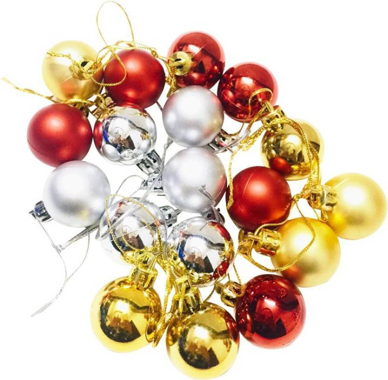yuvraj creation Christmas Decoration 76 Hanging Ornaments Pack of 12