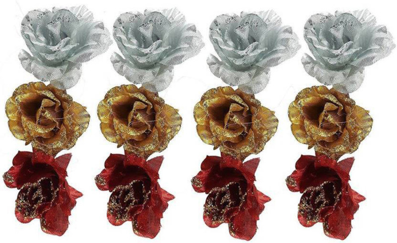pelo Flower Hair Clips For Women/Flower Hair Pins For Girls/Girls Party wear Hair Accessories, Pack Of 1 Hair Clip(Multicolor)