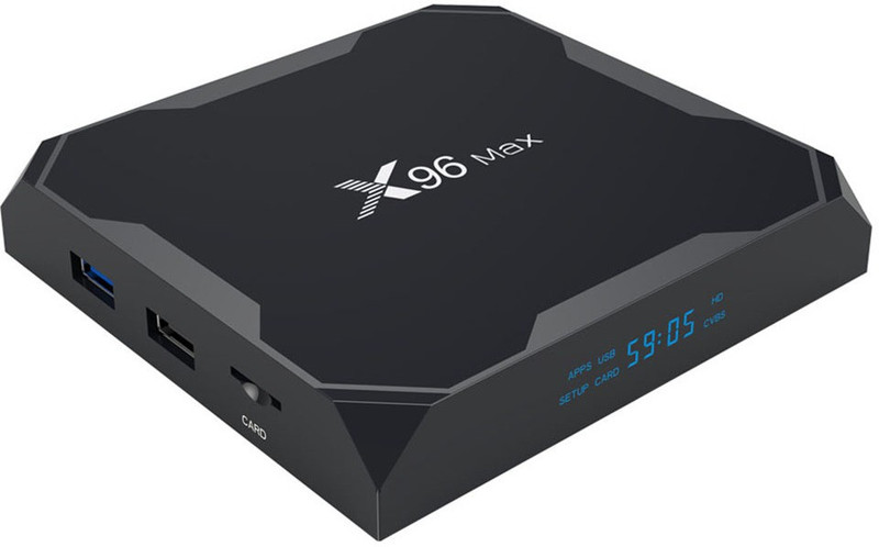 MBOX X96 MAX TV Box Android 8.1 4K HD 4GB RAM 32GB Smart Player Media Streaming Device(Black)