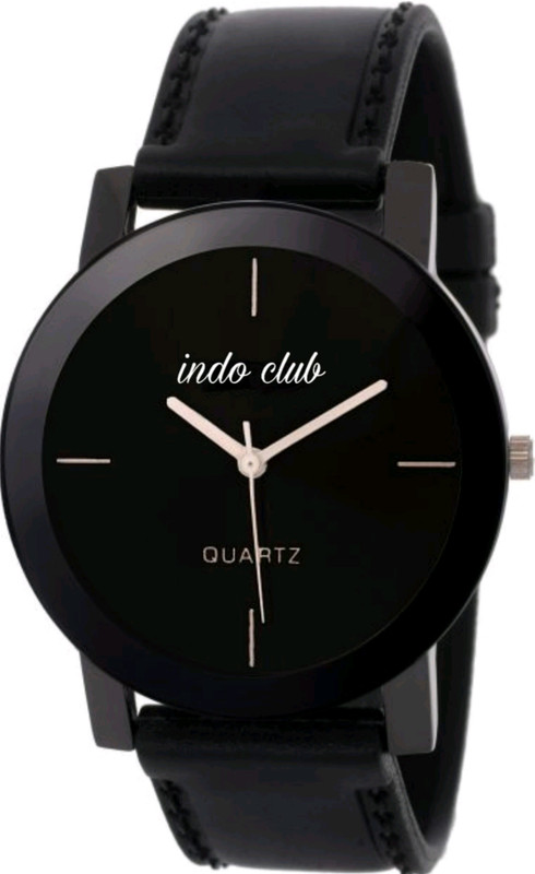 indo club 1 fantastic black dimond cut glass Analog Watch  - For Men & Women