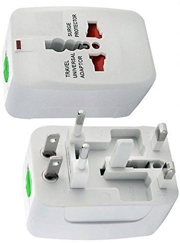 pixon 3 pin adapter power Worldwide Adaptor(White)