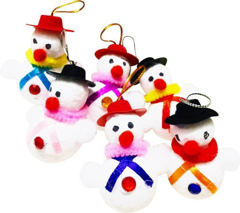 yuvraj creation Christmas Decoration 86 Hanging Ornaments Pack of 6