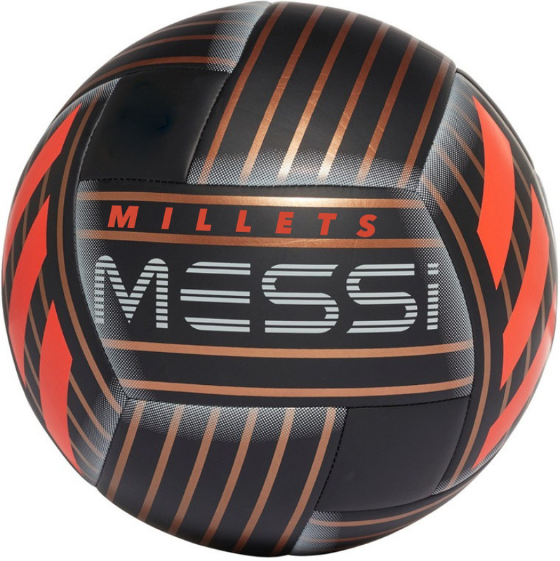 millets Messi Q1 Predator Football - Size: 5(Pack of 1, Black)