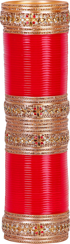 kangan collection Plastic Zircon Gold-plated Chudas(Pack of 74)