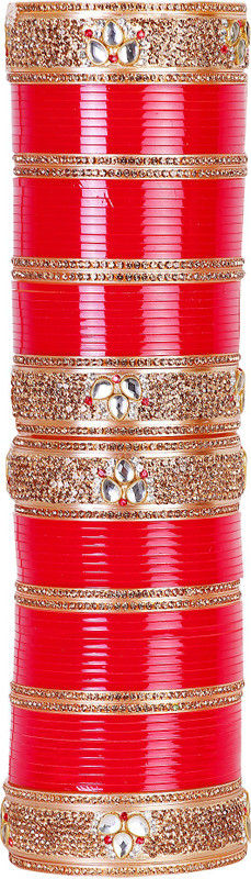 kangan collection Plastic Zircon Gold-plated Chudas(Pack of 72)