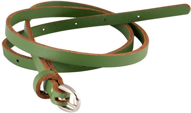 trysco Girls Formal Green Genuine Leather Belt