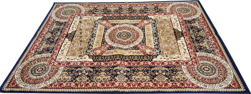 as handloom Multicolor Wool Carpet(180 cm  X 240 cm)