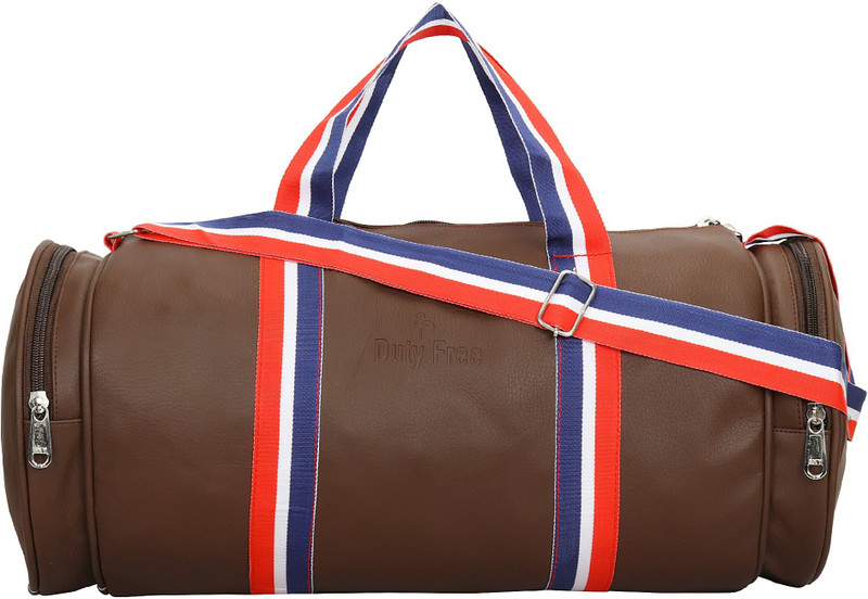 DUTY FREE Travel Duffel Bag Gym Sports Luggage| Duffle Bags For Men & Women. Gym Bag Travel Duffel Bag(Brown)