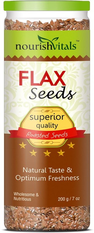 NourishVitals Roasted Flax Seeds(200 g)