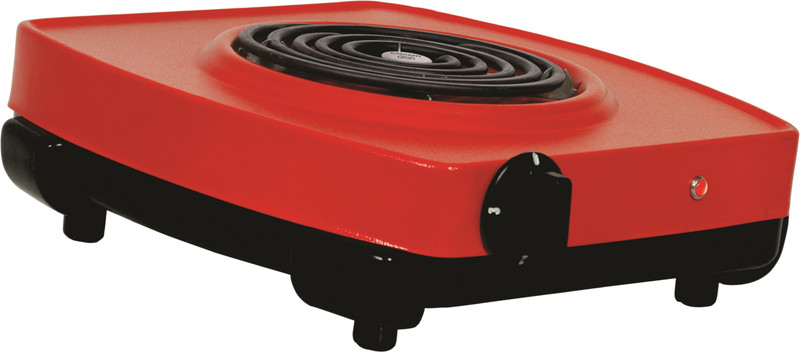 Orbon 2000 Watt Vintage Klassic Textured Red With ON-OFF Indicator G Coil Stove Hot Plate Induction Cooktop Electric Cooking Heater(1 Burner)