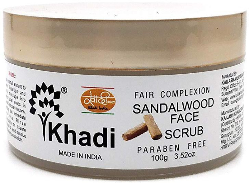 kailash khadi Khadi Sandalwood Face Scrub Face Wash(200 g)