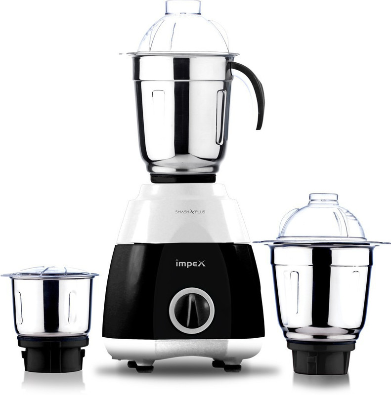 Impex Pro SMASH PLUS 750 W Mixer Grinder(Black, 3 Jars) Impex Pro SMASH PLUS 750 W Mixer Grinder(Black, 3 Jars)
