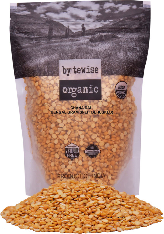 bytewise organic Unpolished Yellow Chana Dal (Split)(500 g)