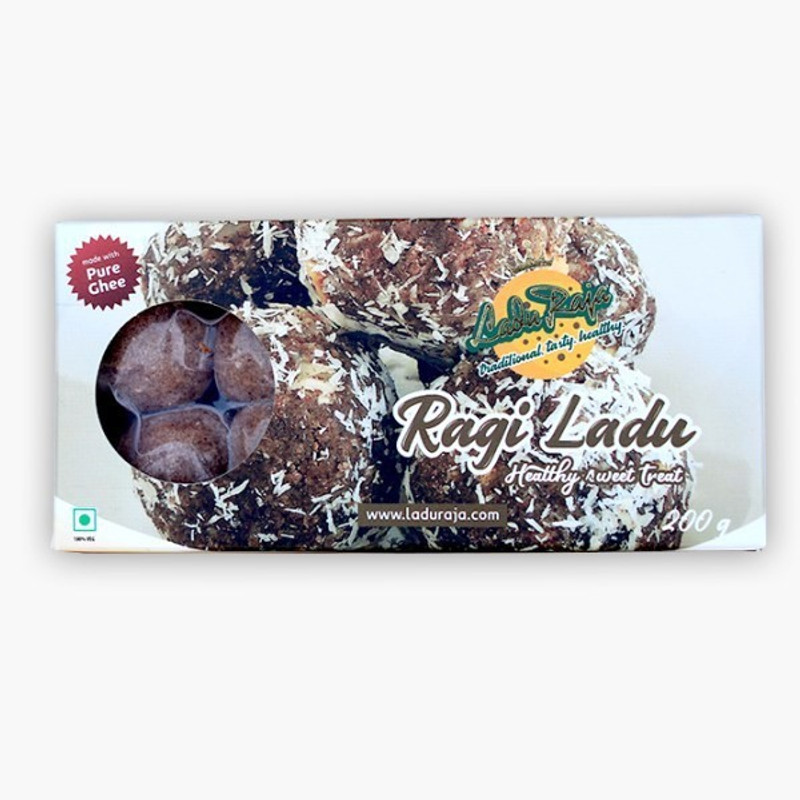 laduraja Ragi ladu 200 gm Vacuum Pack(10 x 20 g)