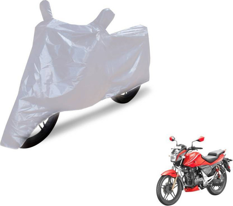 ask Two Wheeler Cover for Hero(CBZ Extreme, Silver)