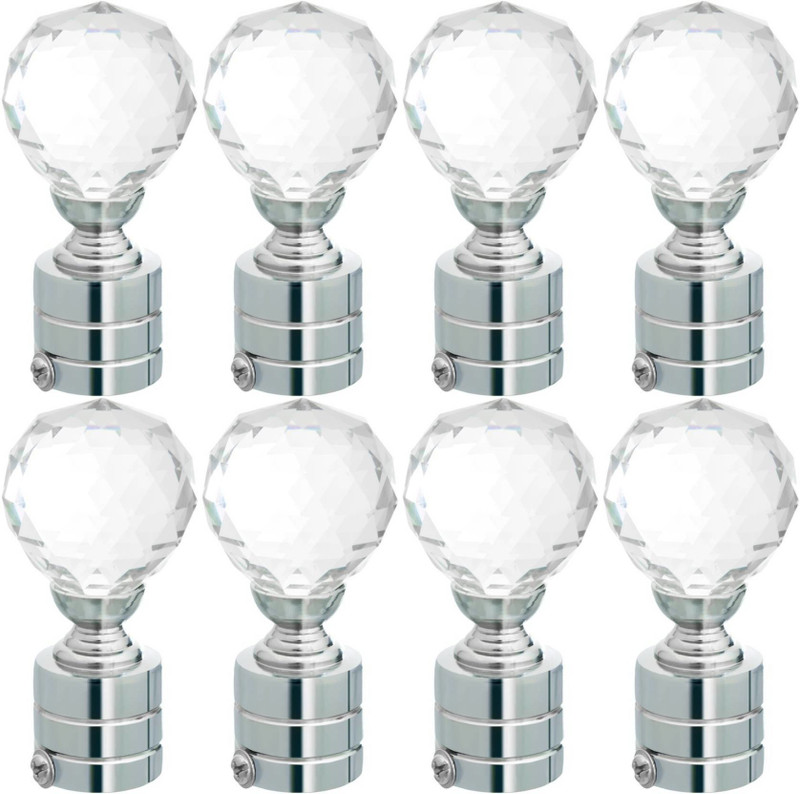 tajhardwaregallery White Rod Rail Bracket(Pack of 8)