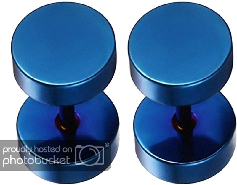 aadya Blue c Stainless Steel Stud Earring