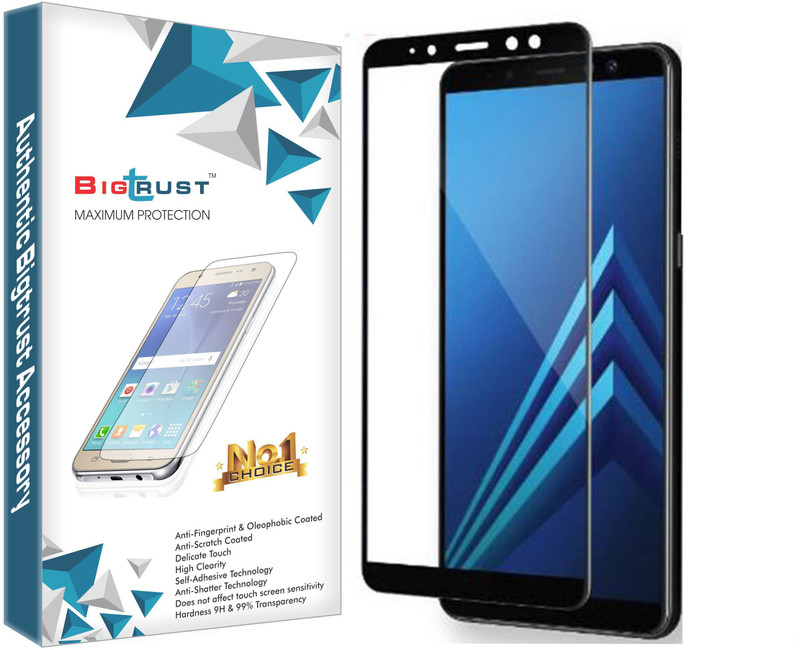 bigtrust Edge To Edge Tempered Glass for Samsung Galaxy A6 Plus(Pack of 1)