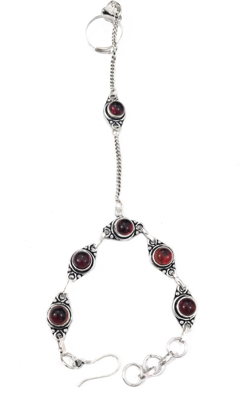 athizay Stone, Metal Beads Ring Bracelet