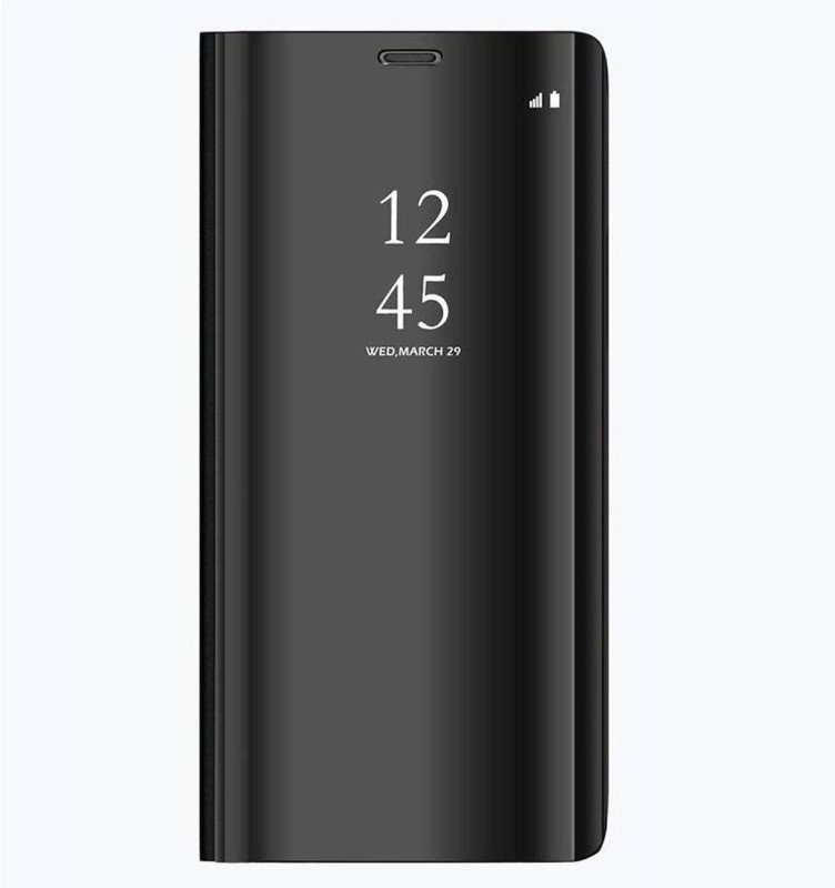 accessories kart Flip Cover for Mi Redmi Note 5 (Black, Cases with Holder, Glass, Polycarbonate)(black)