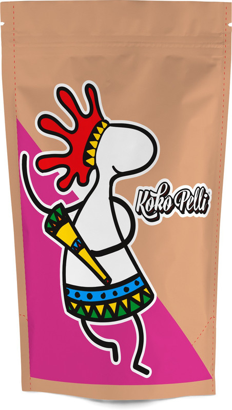 kokopelli Reusable Standup Pouch Which Contain Chocolate Bars(18 Units)