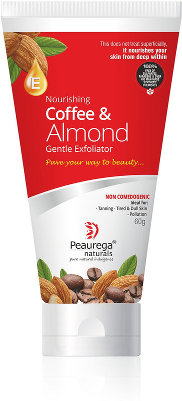 peaurega naturals Nourishing Coffee and Almond Gentle Exfoliator Scrub(60 g)