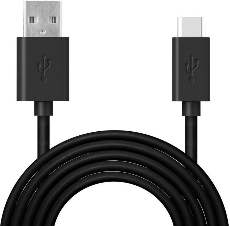 CartBug USB C type 2.4A Leather Round Charging Cable / Fast Charging / Data Tranfer / Easy to use Flexible Plug in outdoor Use Mettel Shield Rapid 10000+ Bend Lifespan Charging Cable For All C type Android Mobile / Tablet 2 m USB Type C Cable(Compatible with All Phones With Type C port, Black)