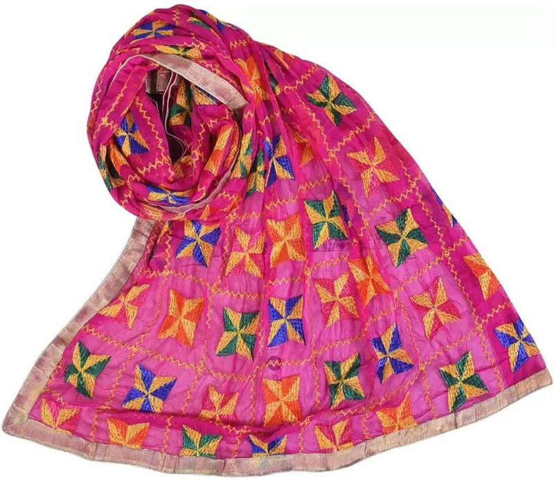 nivetas Chiffon Embroidered Women Dupatta
