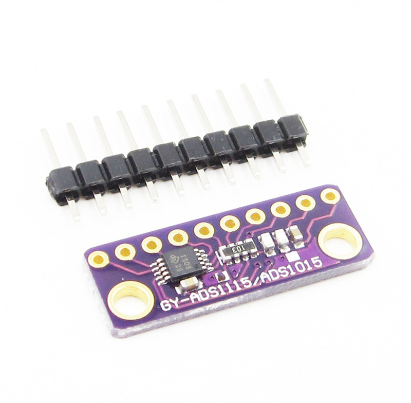 robokitshop 16 Bit I2C 4 Channel ADS1115 Module ADC with Pro Gain Amplifier Educational Electronic Hobby Kit