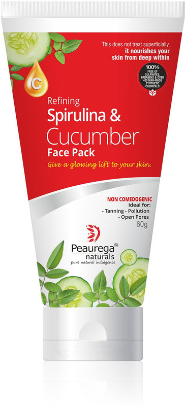 peaurega naturals Refining Spirulina and Cucumber Face Pack(60 g)