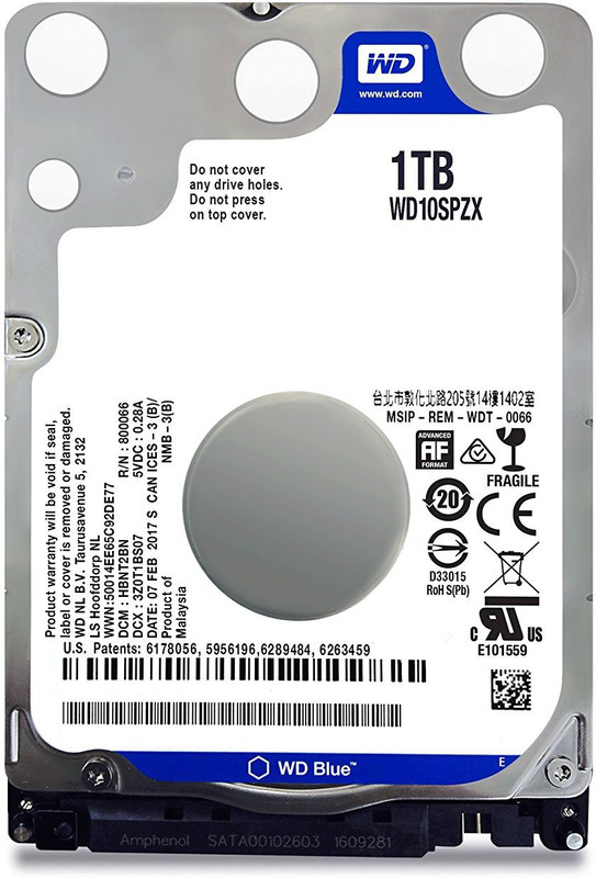WD BLUE 1 TB Laptop Internal Hard Disk Drive (WD10SPZX)