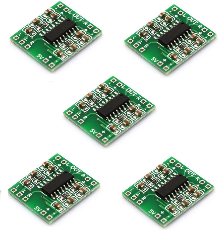 NOBILITY Audio Amplifier Board PAM8403 Class D for 2*3w Speaker (Pack of 05) 5V DC Internal Sound Card(2 Audio Channel)