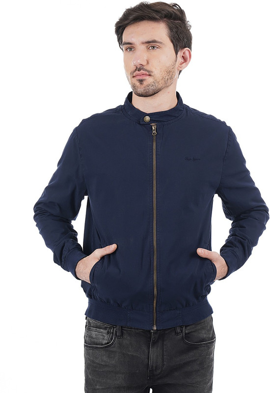 Pepe jeans full sleeve solid sales men's jacket