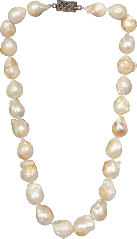 acclare Baroque Pearls Semi Precious Stones Pearl Stone Necklace