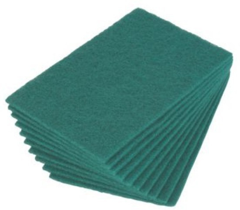 dannu scrub Pads (set of 10 ),use for cleaning vessels good and strong scrub pad,green color,wash Sink Is Stacked With Greasy Utensils Or Plates, These Scrub Pad Works Harder To Keep Them Sparkling Clean.It Has Superior Quality As It Is Evenly Distributed Alox Particles. Specifications, scrub pad is