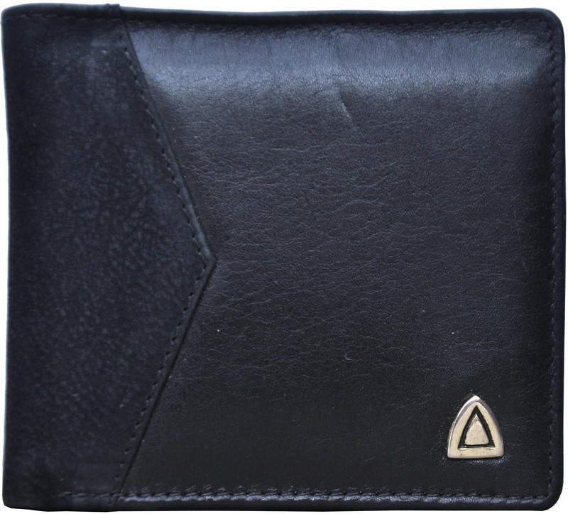 Tamanna Men Black Genuine Leather Wallet(8 Card Slots)