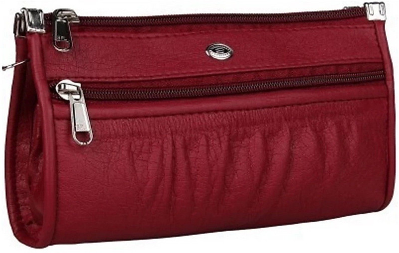 emart india Formal, Casual Maroon, Pink  Clutch