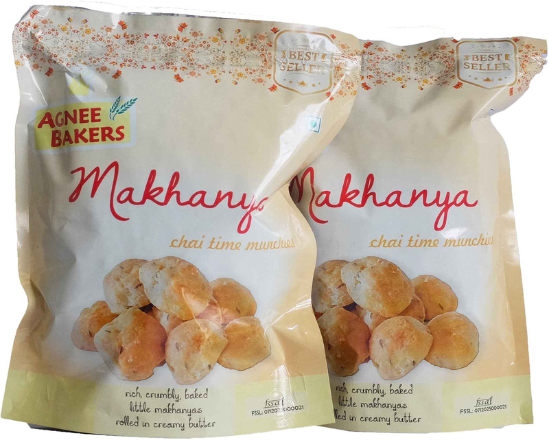 agnee bakers Makhania(400 g, Pack of 2)