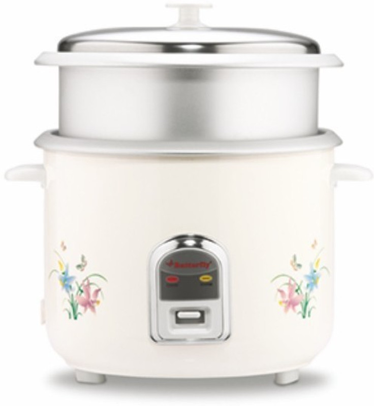 Butterfly KRC-22 Electric Rice Cooker(2.8 L, White, Cream)