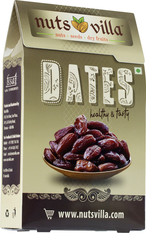 nutsvilla Healthy and Tasty Black Dates(400 g, Box)