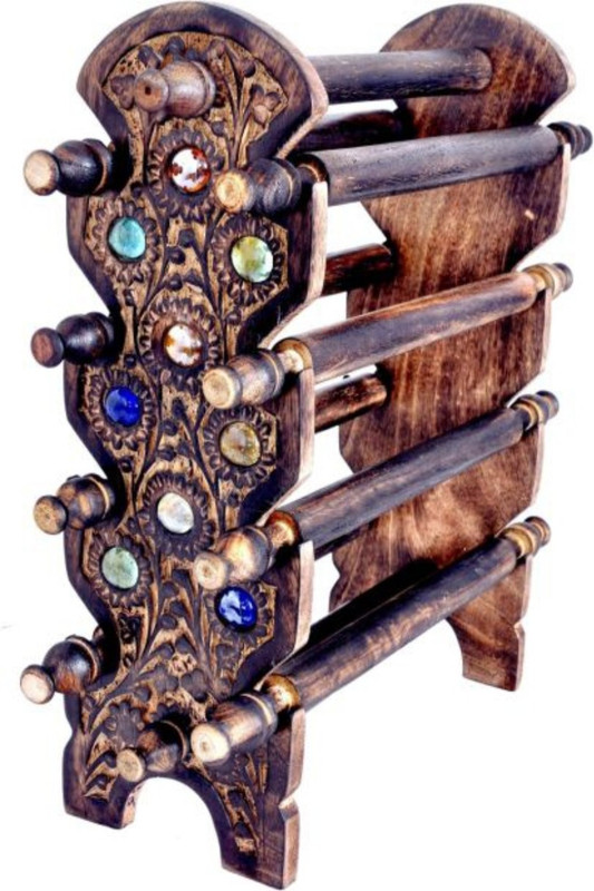 12stars Beautiful 8 rods Bangle stand Decorative Showpiece  -  12 cm(Wood)