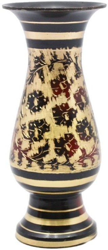 rrshandicrafts CLASSIC FLOWER VASE Brass Vase(2.5 inch, Multicolor)