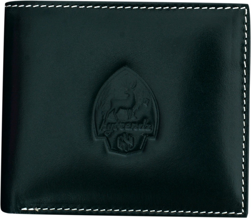 hytrendz Men Casual Black Genuine Leather Wallet(4 Card Slots)